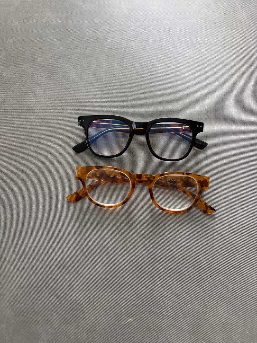 Set of Black and Tortoiseshell Reading Glasses